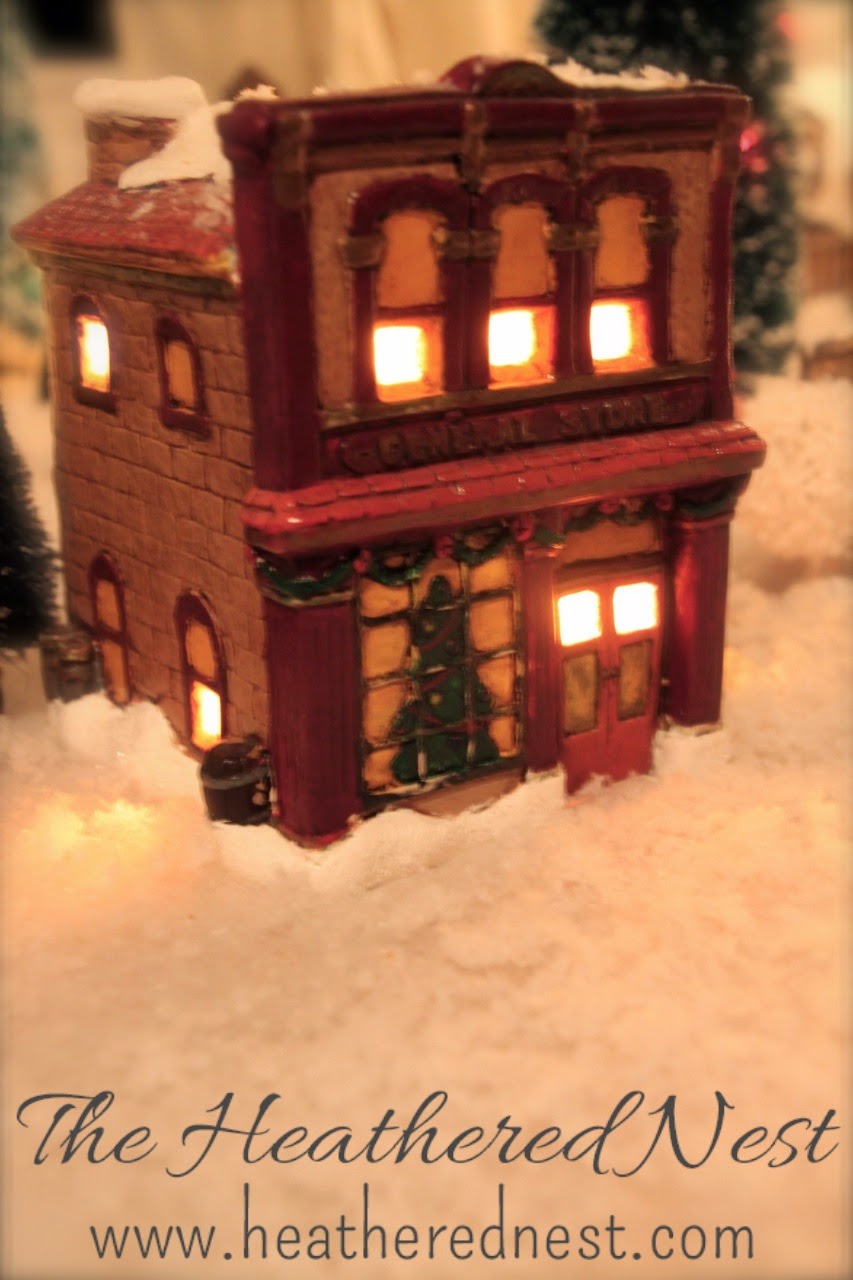 Dollar Store Christmas Village 