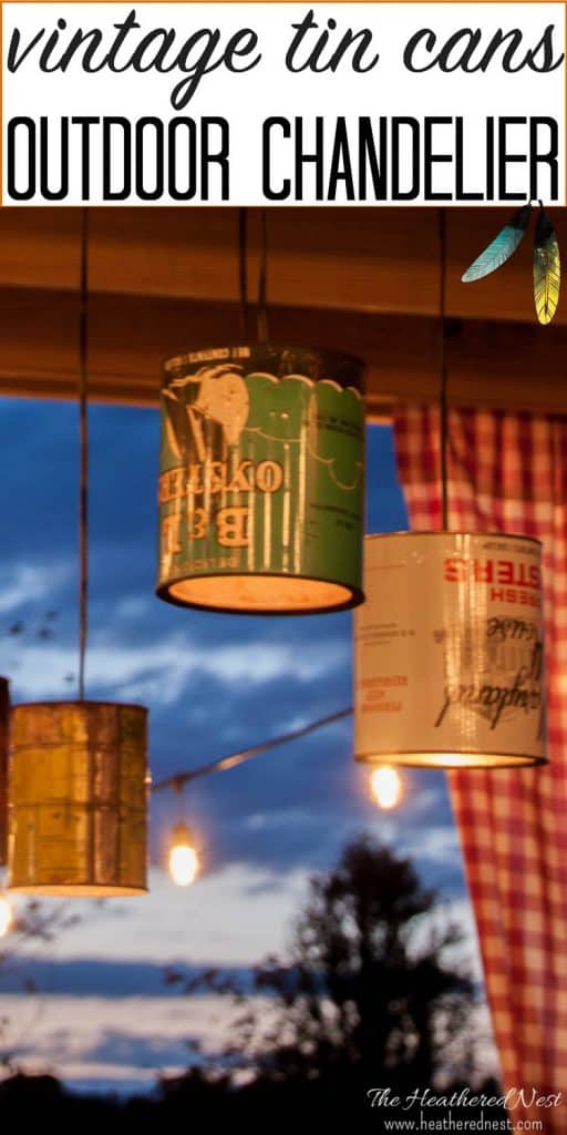 Tin Can DIY Outdoor Lighting Tutorial. You CAN Do This! The Heathered