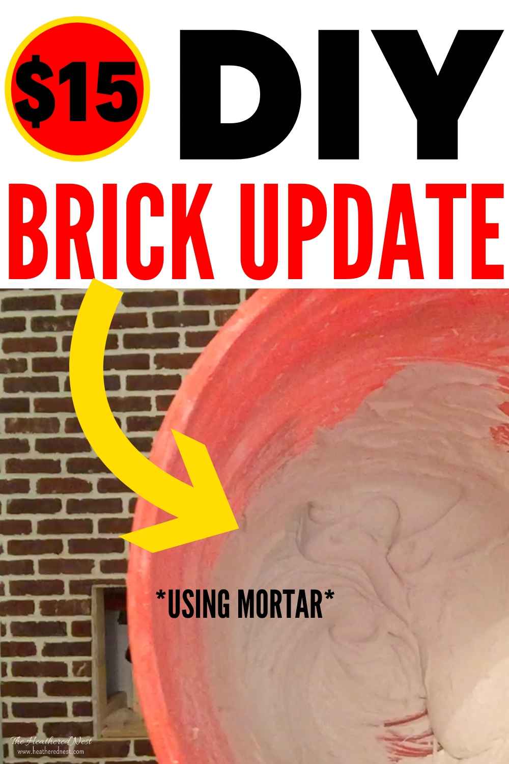 This Brick Update Idea Costs LESS THAN Paint! Check out this Easy, Inexpensive and BEAUTIFUL DIY Brick Update Idea (and Joanna Gaines approved!)