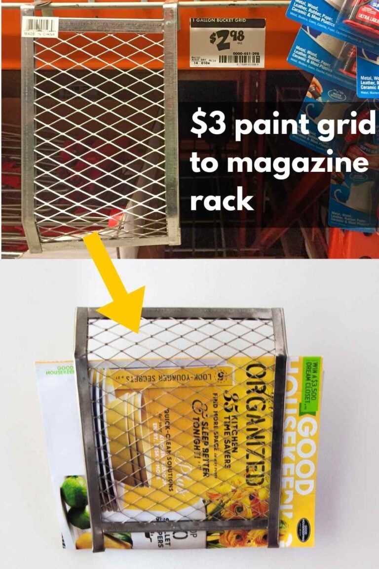 DIY wall mounted magazine rack for less than 5 The Heathered Nest