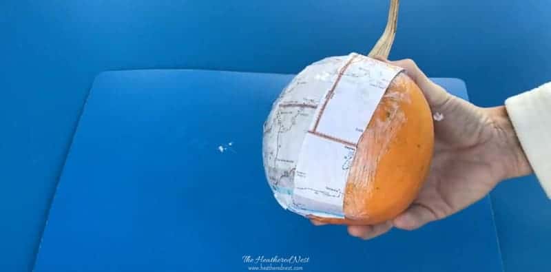 COOL Fall DIY Pumpkin Craft with Mod Podge! - The Heathered Nest