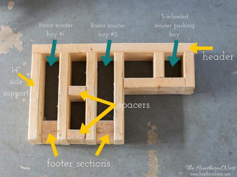 DIY Scooter Stand The Heathered Nest