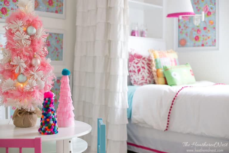 EASY Pom Pom Tree For Christmas From The Dollar Store!