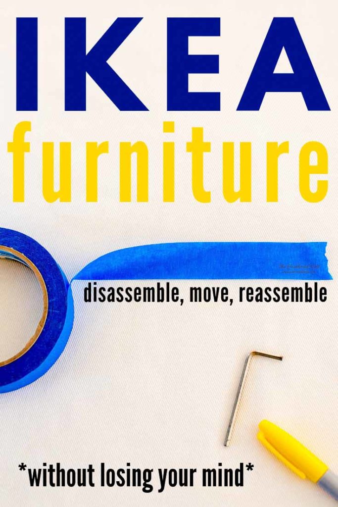 IKEA Furniture Assembly & Disassembly Tips & Tricks. Moving with Ikea furniture in tow? Here's how to do it without losing your mind!! If you've thought of buying secondhand used IKEA furniture, you need this! GREAT tips!