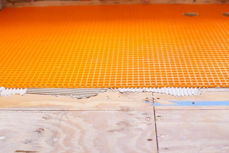 Why We Chose Schluter Ditra Xl Tile Underlayment The Heathered Nest Having A Proper Suloor Underlayment Material Is Vital For Making Sure Your New Tile Installation Doesn