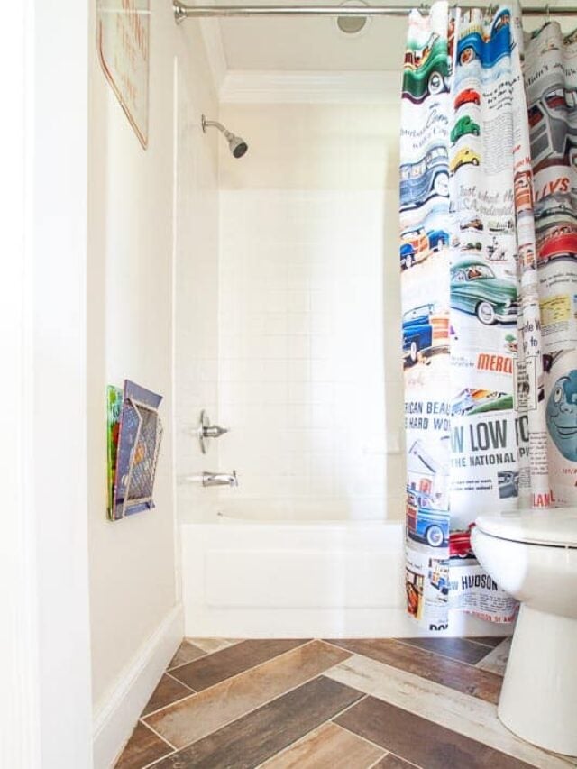 Bathroom Tile Paint Years Later Story - The Heathered Nest