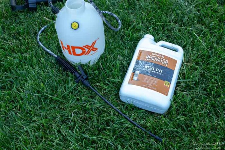 Ever try Mulch Dye? We did. The Heathered Nest