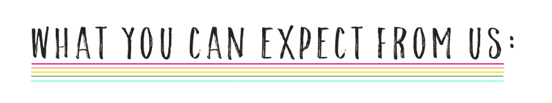 what you can expect from us