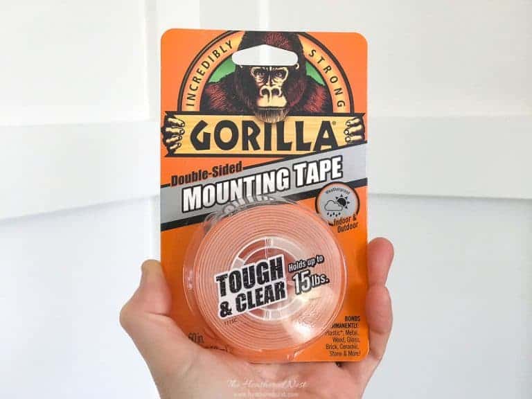 DIY Tile Repair with Gorilla Glue Mounting Tape The Heathered Nest