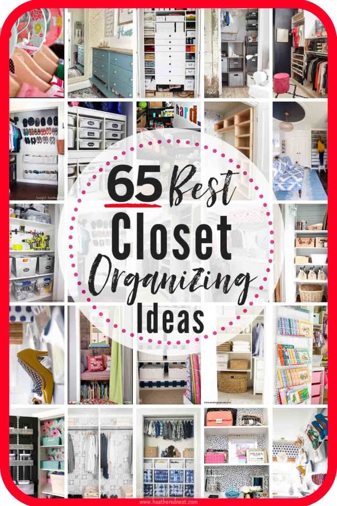 65 DIY, home decor & organizing bloggers share their best closet organizing tips, tricks and projects! #closet #closetorganization #closetorganizationideas #closetdesigns #closetideas #DIYclosetorganization #smallclosetorganization #cheapclosetorganization #walkinclosetorganization #closetorganizing #closetorganizingtips