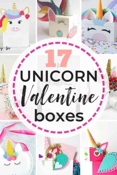 17 Easy UNICORN Valentine Box Ideas + Tutorials from brilliant craft & DIY bloggers to save yourself from struggling this Valentine's Day! #unicorn #unicornvalentinebox #valentineboxideas #unicorns #unicornvalentines #unicornvalentineboxes #DIYunicornvalentineboxes #howtomakeaunicornvalentinebox #easyunicornvalentinebox #unicornvalentineboxforkids #valentineboxes