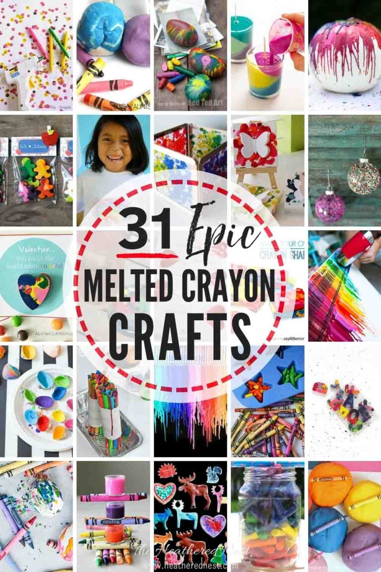 31 ÉPICAS 🖍 Arte con crayones fundidos e ideas para manualidades | Wechsel
