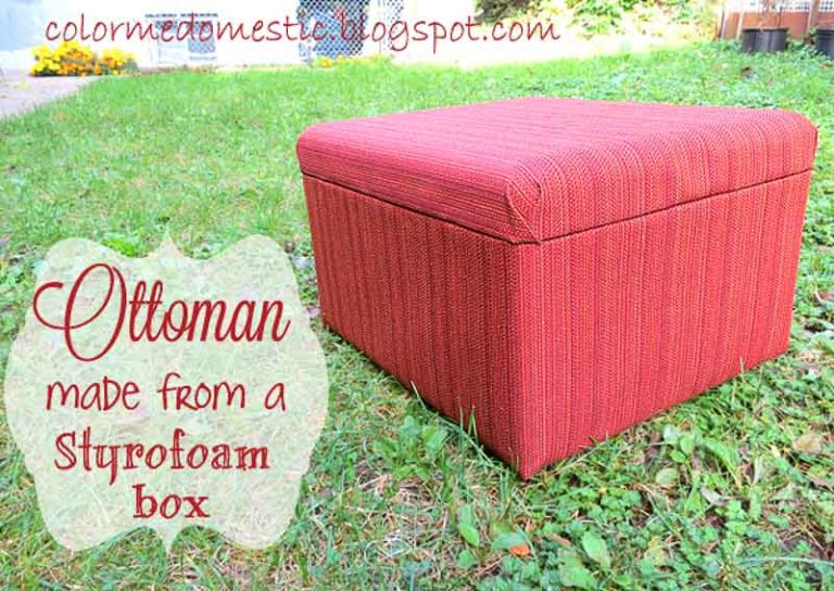 50 DIY Ottoman And Pouf Projects - The Heathered Nest