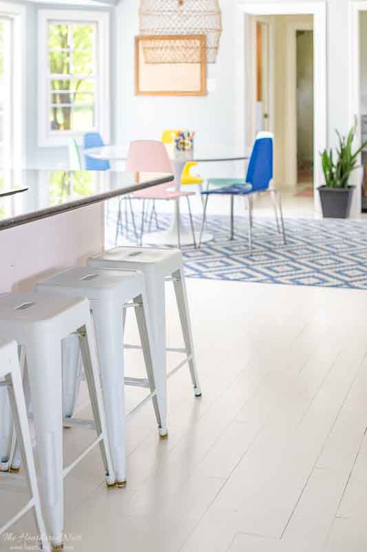 How To Paint Wood Floors Without Sanding The Heathered Nest