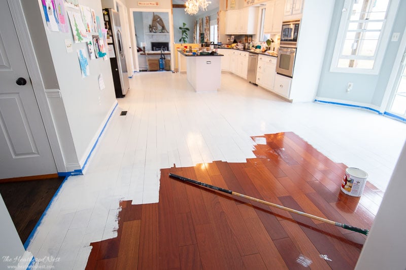 Don't use tape on wood floors