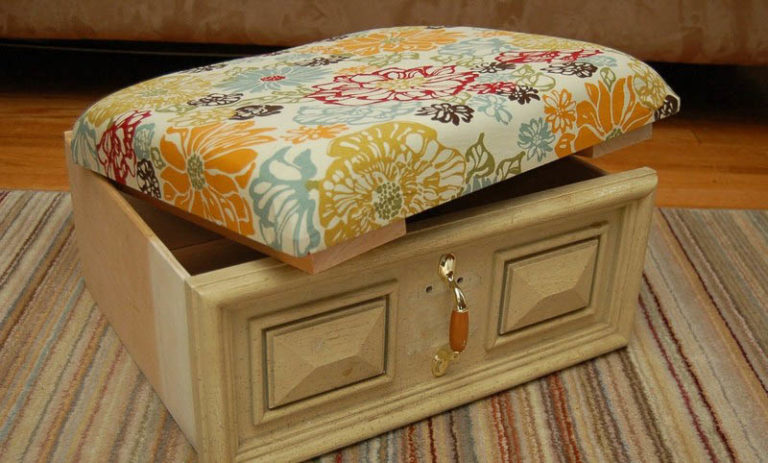 50 DIY Ottoman And Pouf Projects - The Heathered Nest