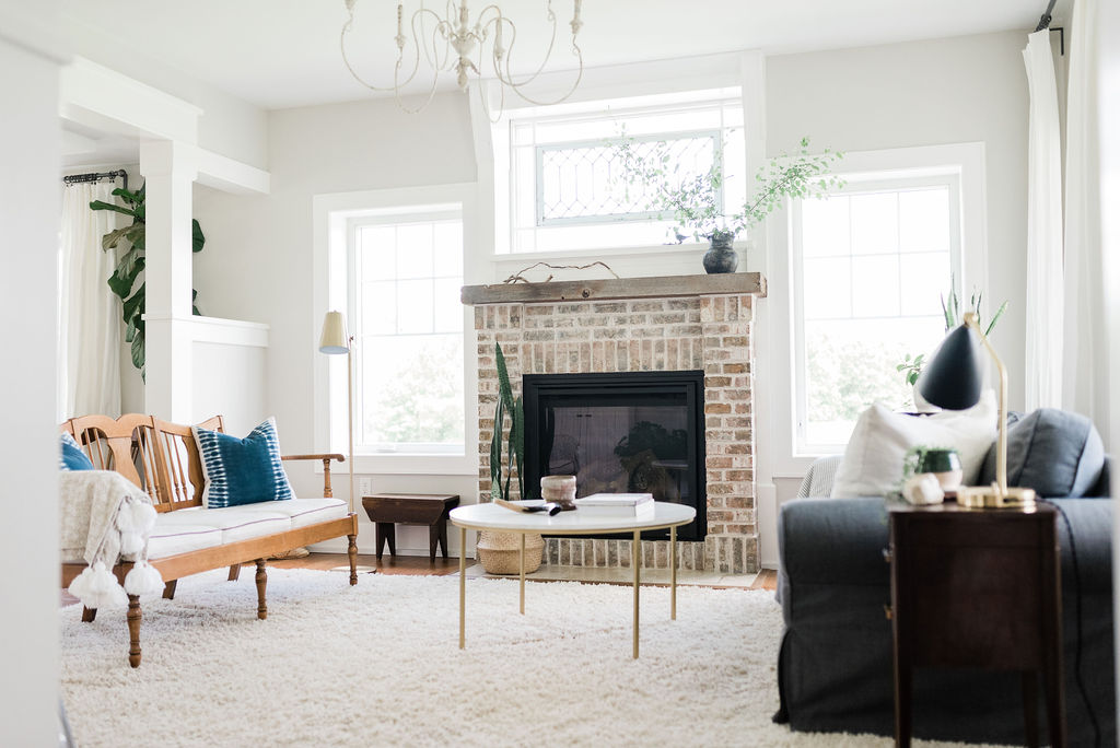 Laura Murphy Interiors living room painted Light Pewter
