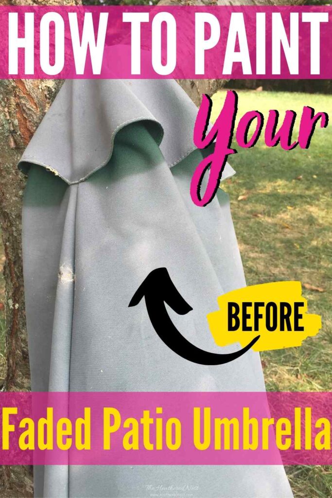 Umbrella Painting Renew Your Outdoor Umbrella The Heathered Nest