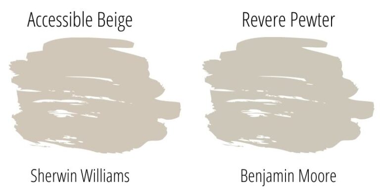 Revere Pewter Vs Accessible Beige
