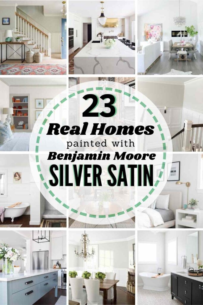 Benjamin Moore Silver Satin + 23 Real Life Homes That Use It