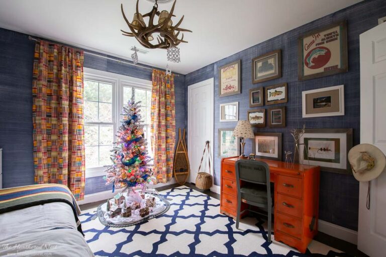 Boys Room Christmas Home Tour 2020 - The Heathered Nest