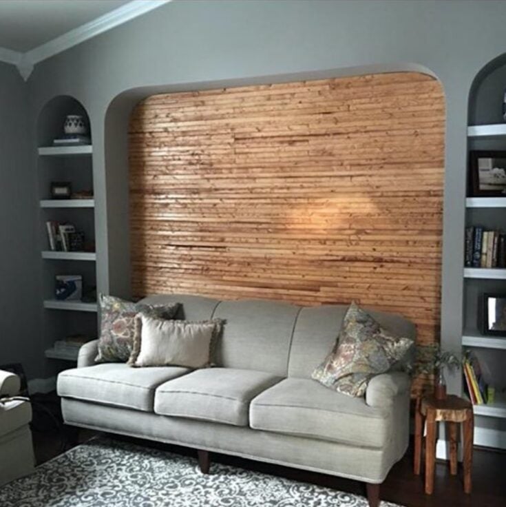 Image for Updating a 90's Niche Slatted Wood Wall 