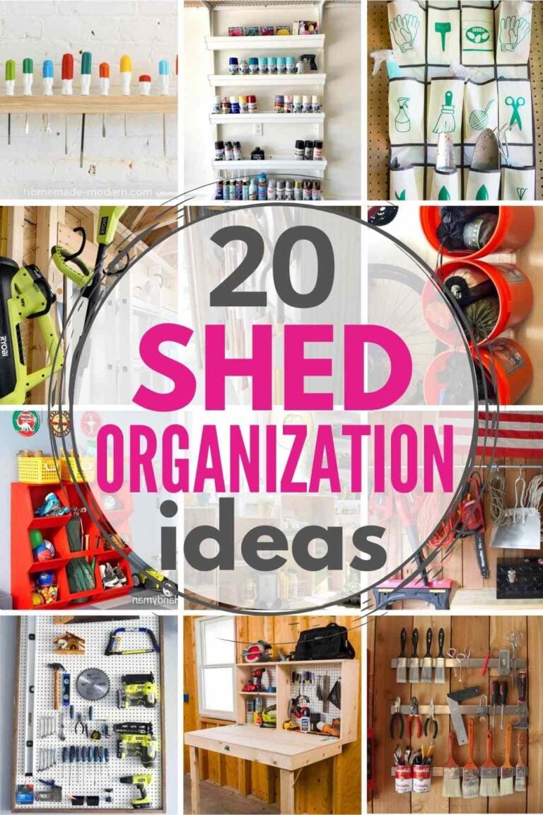 Shed Organization 20+ MustTry Ideas The Heathered Nest