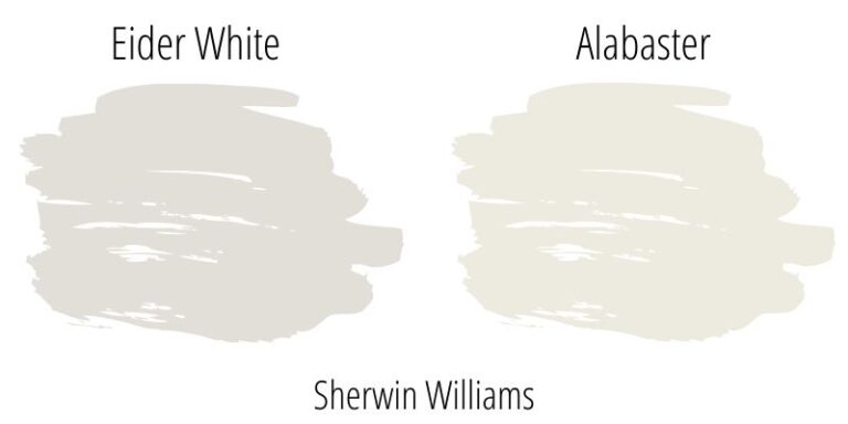 Eider White Vs Alabaster