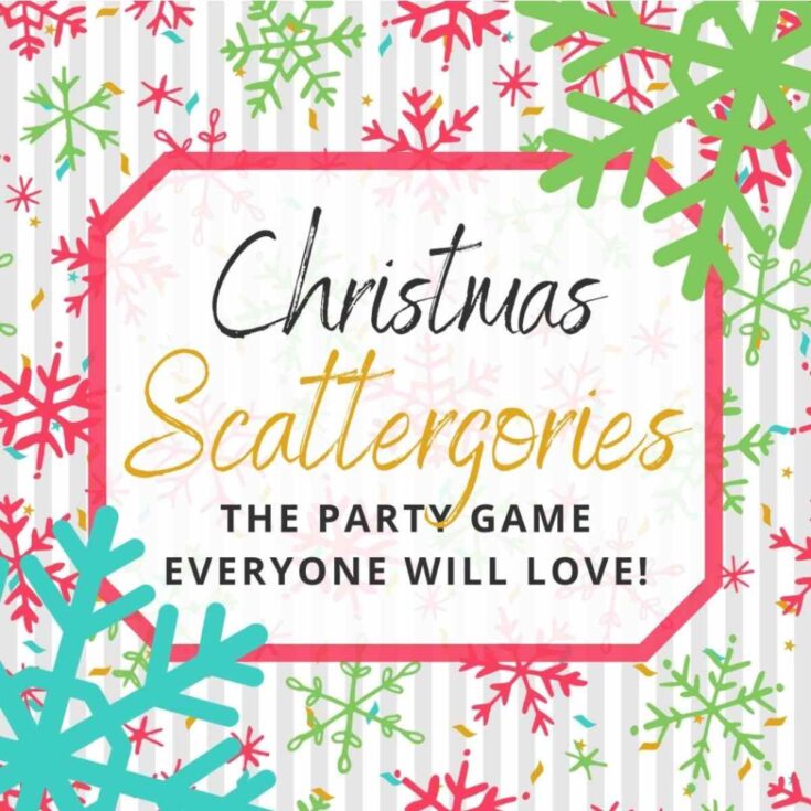 free printable Christmas games - Scattergories