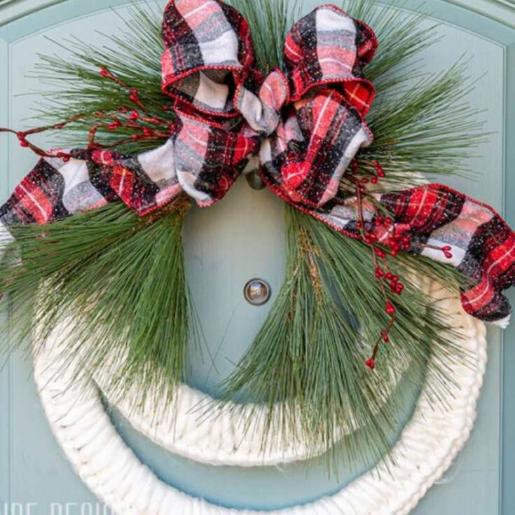 double yarn wreath