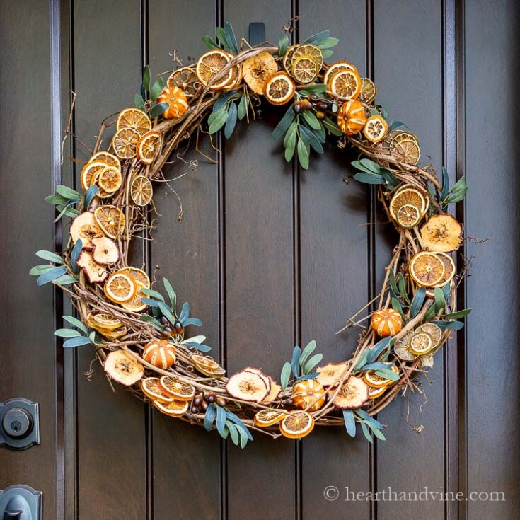 dried fruit wreath
