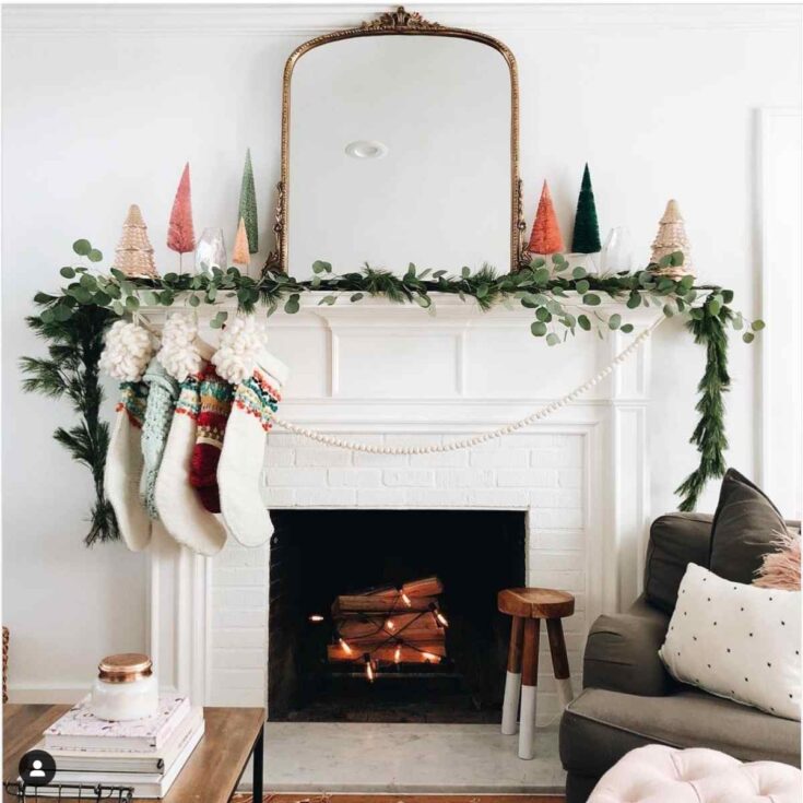 Image for Peachy Green Boho Mantel