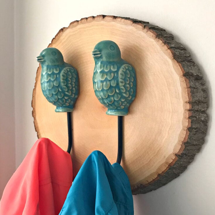 Image for Wood Slice Towel Hook