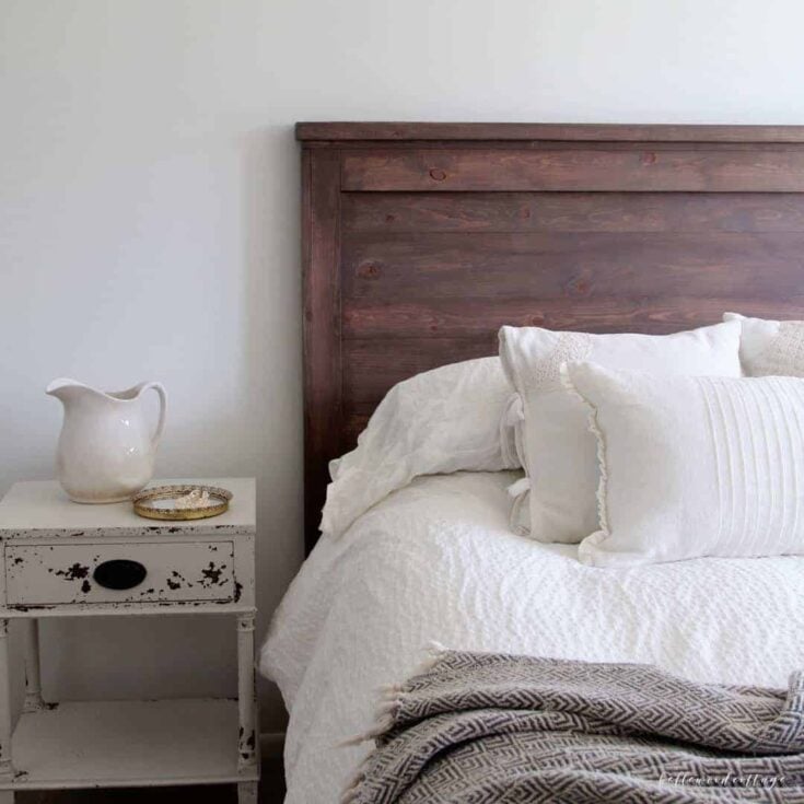 rustic headboard diy