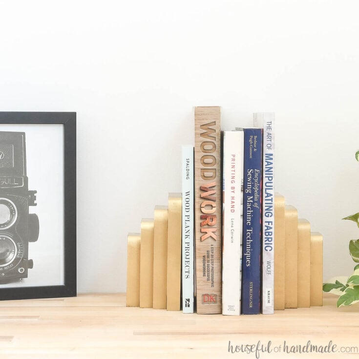 scrap wood bookends