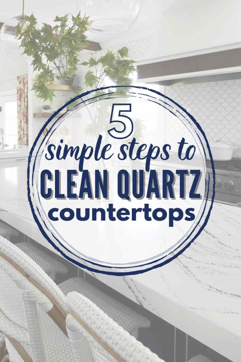 How To Clean Quartz Countertops 5 Simple Steps The Heathered Nest
