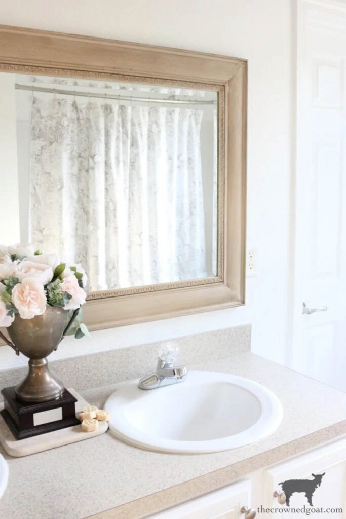 13 Easy DIY Bathroom Mirror Ideas And Framing To Try! - The Heathered Nest