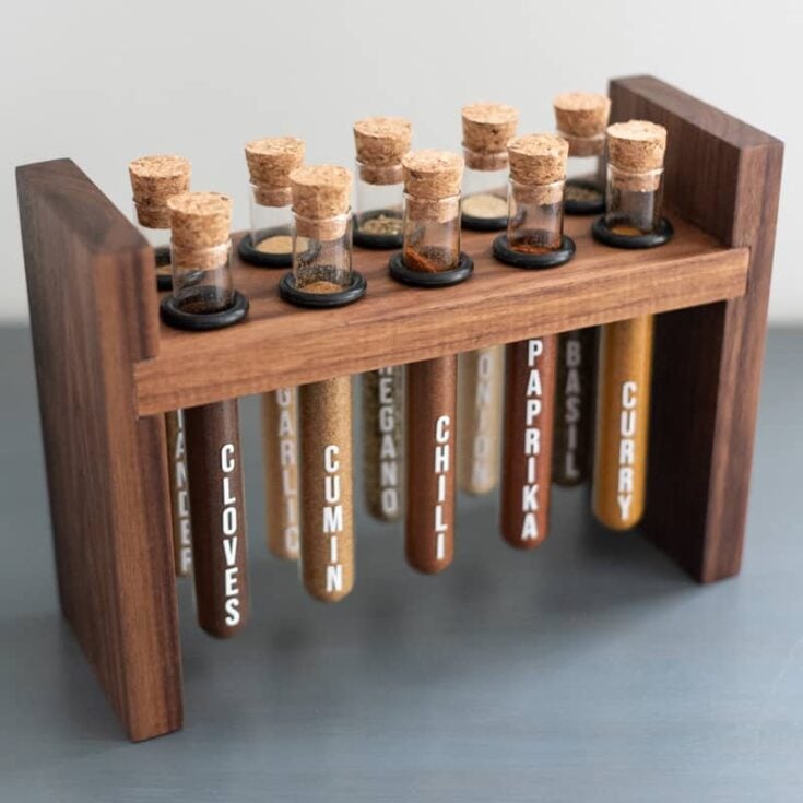 test tube spice storage