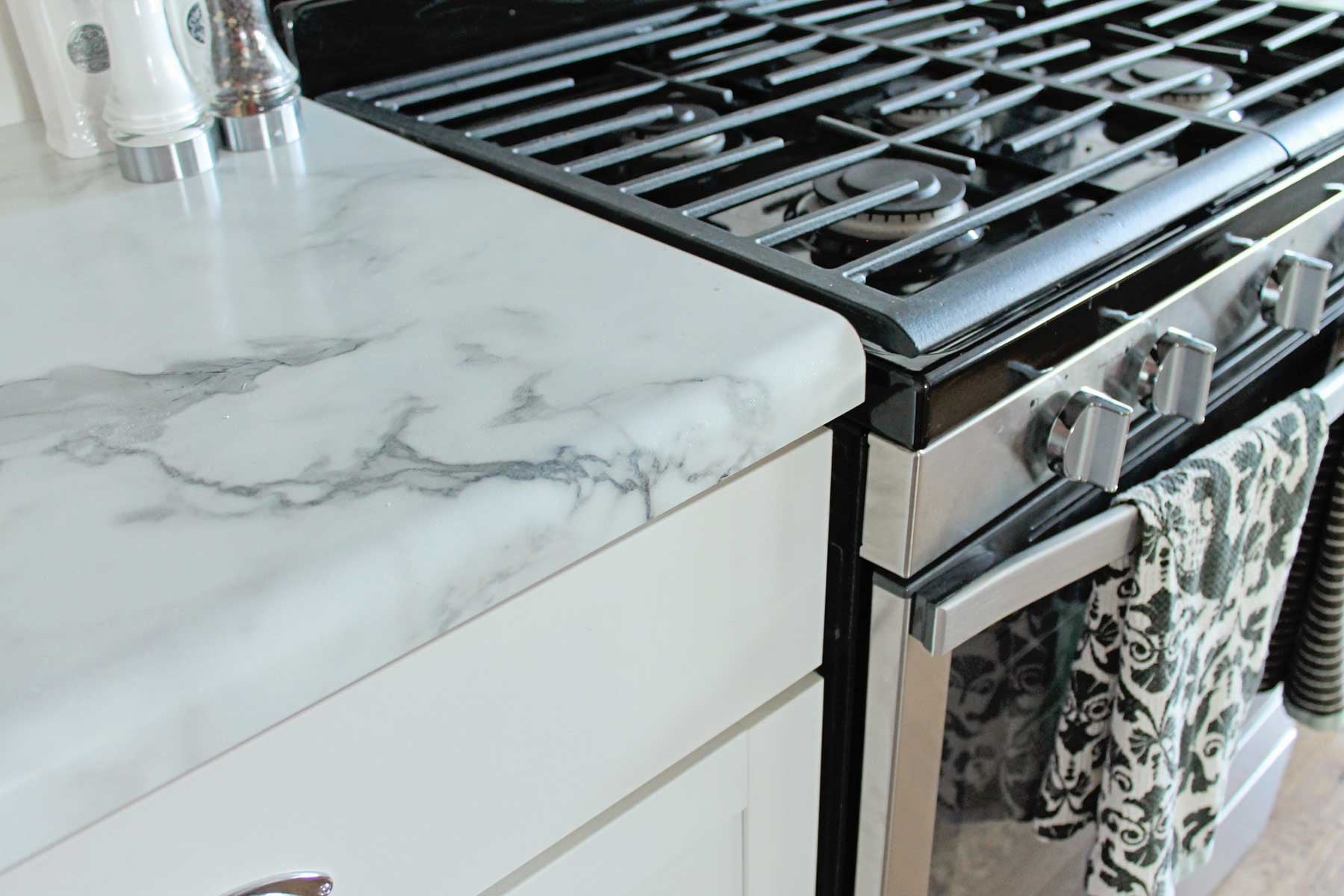 half-bullnose edge on a laminate countertop