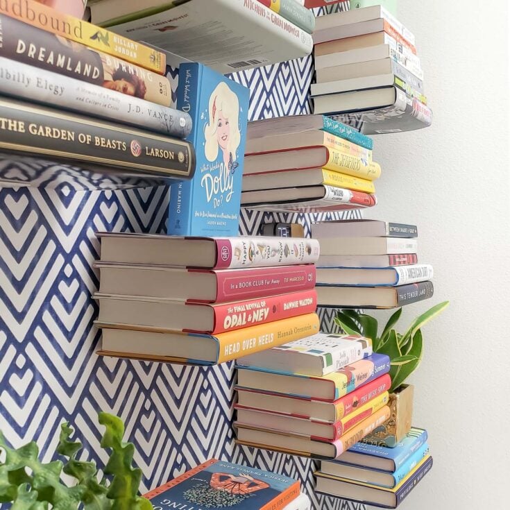 invisible floating book display