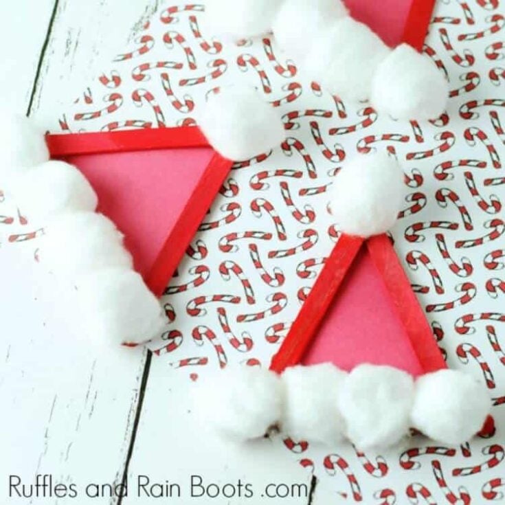 santa hat ornaments