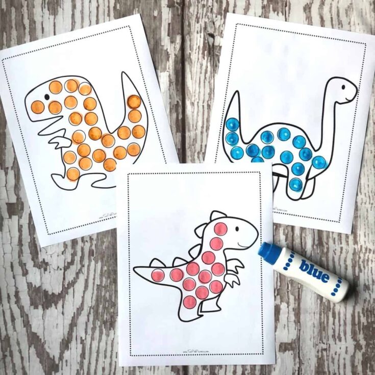 dinosaur dot pages