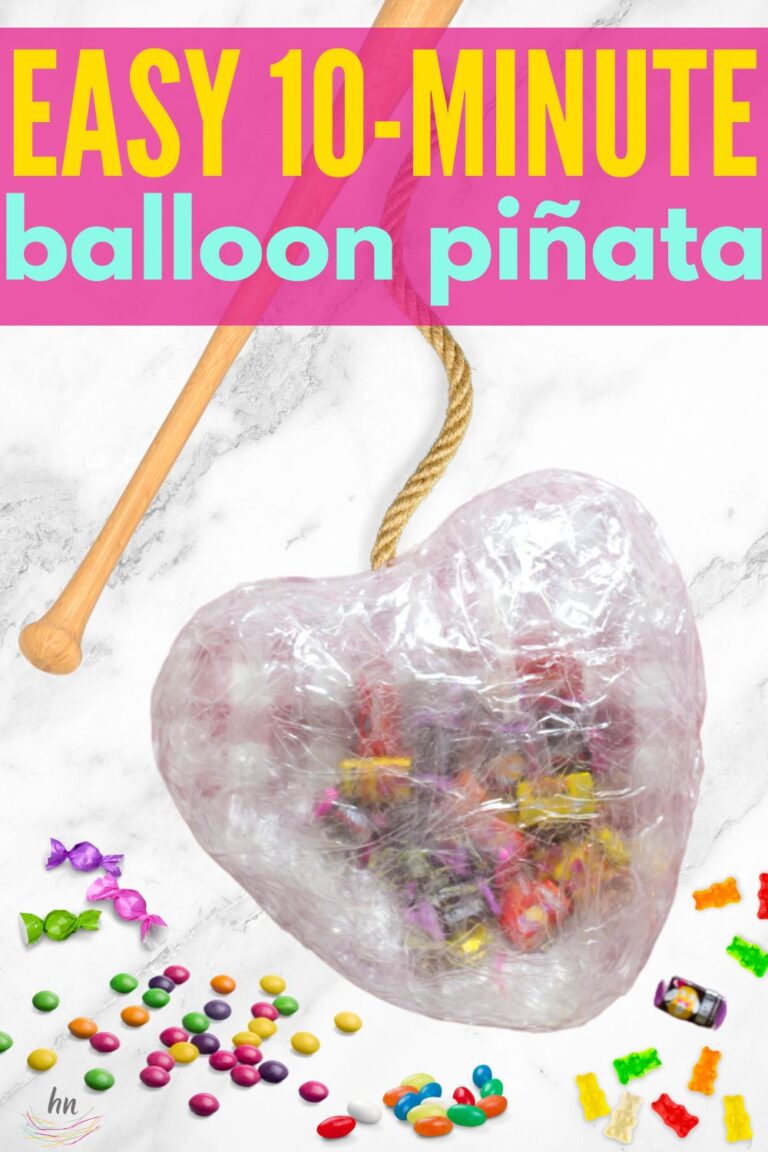 Make A FAST, EASY Balloon Piñata WITHOUT Paper Mache The Heathered Nest