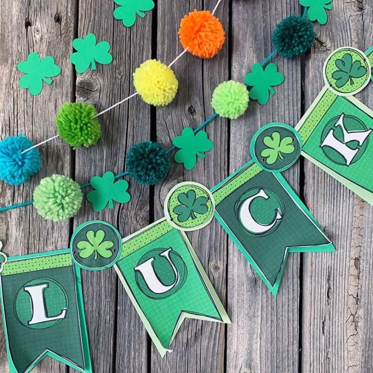 "lucky" st. patricks day garland idea