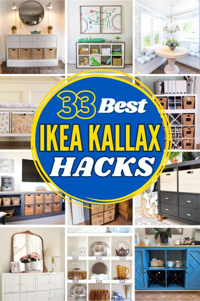 grid with multiple IKEA Kallax hacks