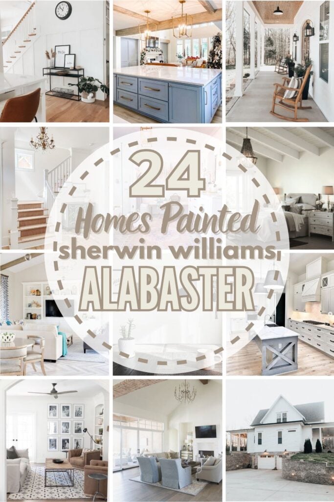 Sherwin Williams Alabaster: is this popular off-white paint color "the one"? Get undertone info, coordinating color ideas + see SW 7008 in REAL homes!