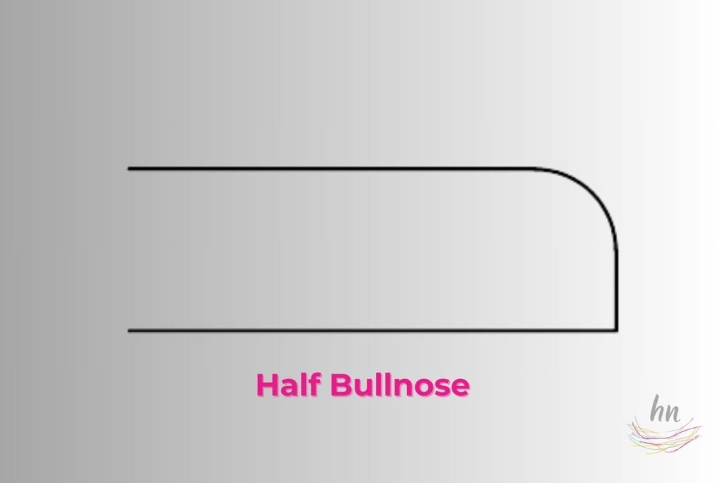 half bullnose countertop edge profile