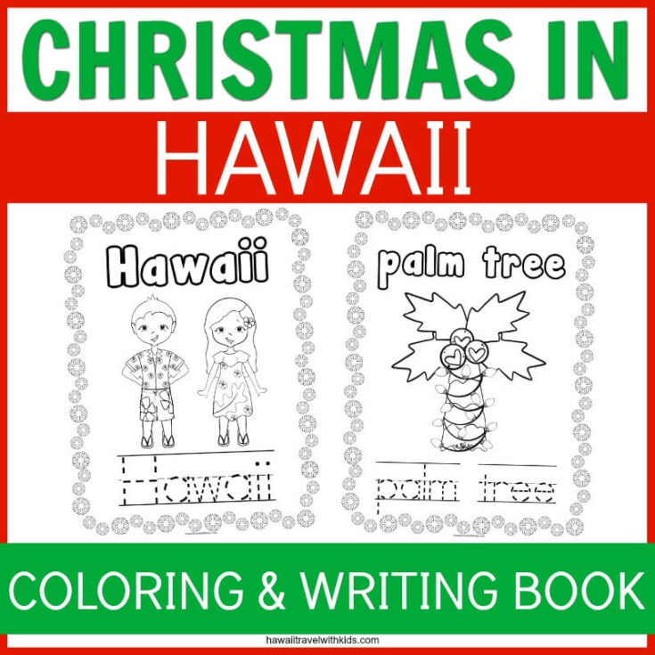 Hawaiian Christmas Coloring Pages